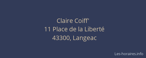 Claire Coiff'