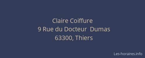 Claire Coiffure
