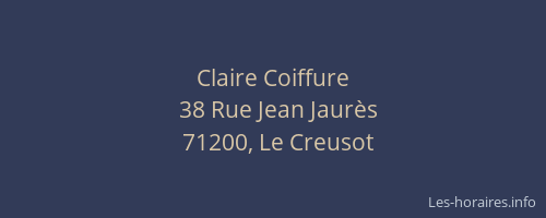 Claire Coiffure
