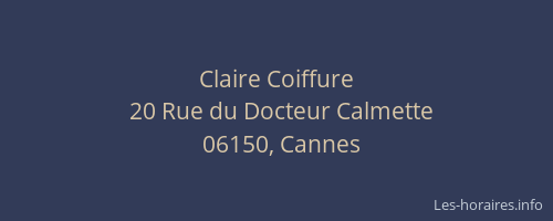 Claire Coiffure