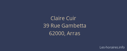 Claire Cuir
