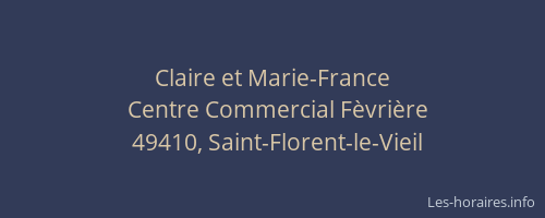 Claire et Marie-France