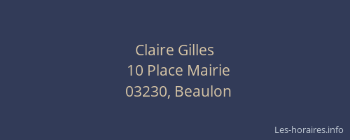 Claire Gilles