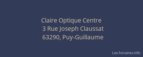 Claire Optique Centre