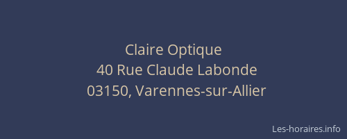 Claire Optique