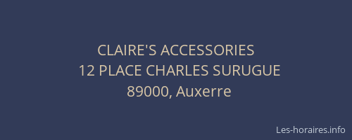 CLAIRE'S ACCESSORIES