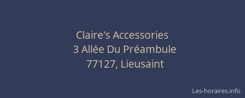 Claire's Accessories