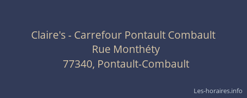 Claire's - Carrefour Pontault Combault