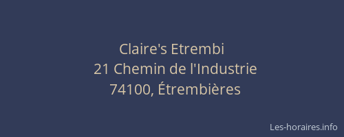 Claire's Etrembi