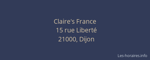Claire's France