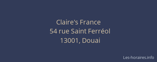 Claire's France