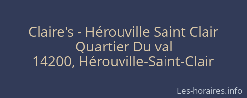 Claire's - Hérouville Saint Clair