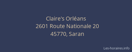 Claire's Orléans