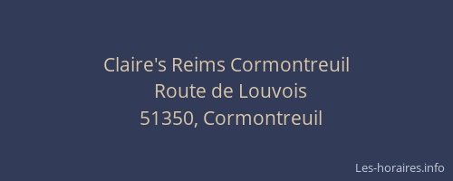 Claire's Reims Cormontreuil