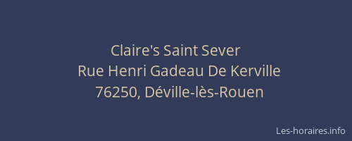 Claire's Saint Sever
