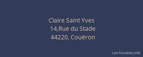 Claire Saint Yves