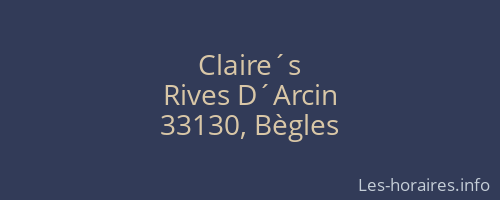 Claire´s