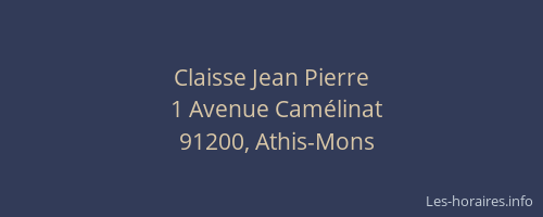 Claisse Jean Pierre