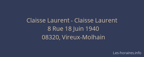 Claisse Laurent - Claisse Laurent