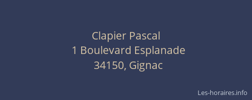 Clapier Pascal