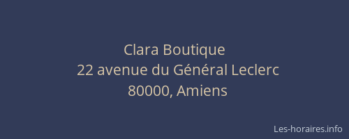 Clara Boutique