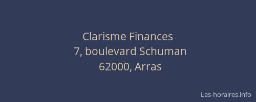 Clarisme Finances