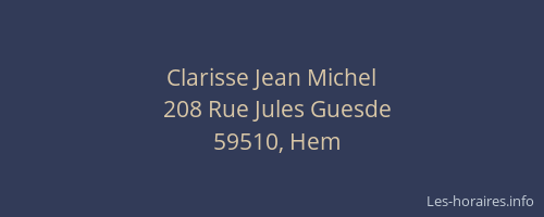 Clarisse Jean Michel