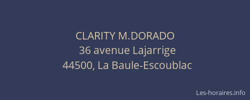 CLARITY M.DORADO