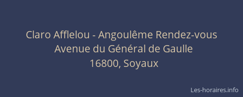 Claro Afflelou - Angoulême Rendez-vous
