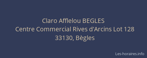 Claro Afflelou BEGLES