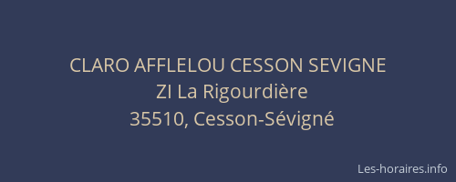 CLARO AFFLELOU CESSON SEVIGNE