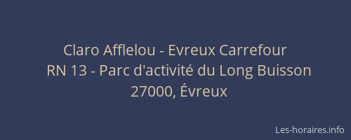 Claro Afflelou - Evreux Carrefour