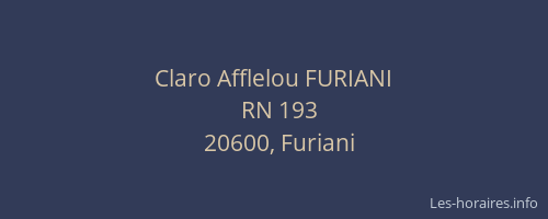 Claro Afflelou FURIANI