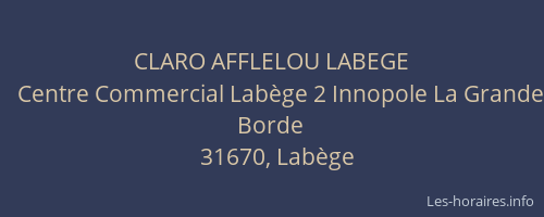 CLARO AFFLELOU LABEGE