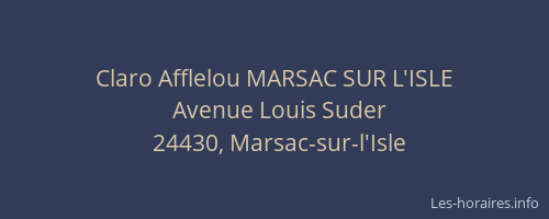 Claro Afflelou MARSAC SUR L'ISLE