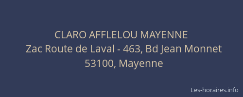 CLARO AFFLELOU MAYENNE
