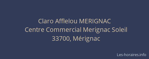 Claro Afflelou MERIGNAC