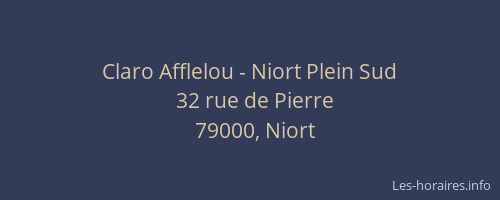 Claro Afflelou - Niort Plein Sud