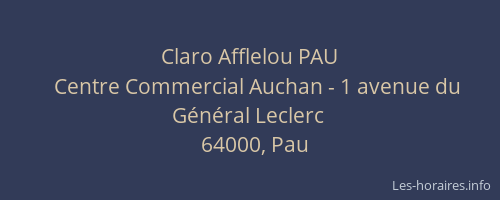 Claro Afflelou PAU