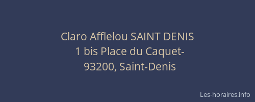 Claro Afflelou SAINT DENIS
