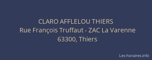 CLARO AFFLELOU THIERS
