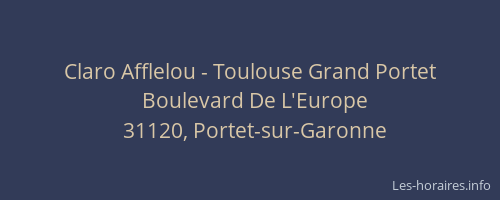 Claro Afflelou - Toulouse Grand Portet