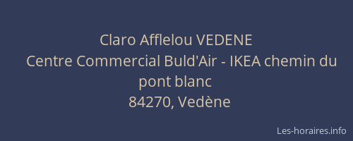 Claro Afflelou VEDENE