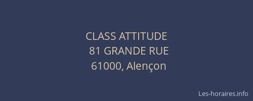CLASS ATTITUDE