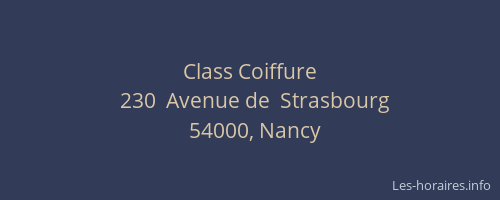 Class Coiffure