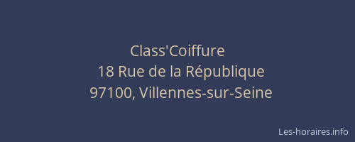 Class'Coiffure