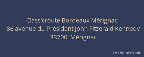 Class'croute Bordeaux Mérignac