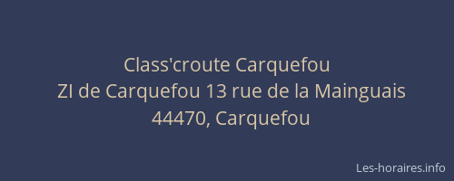 Class'croute Carquefou