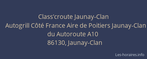Class'croute Jaunay-Clan