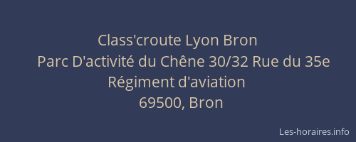 Class'croute Lyon Bron